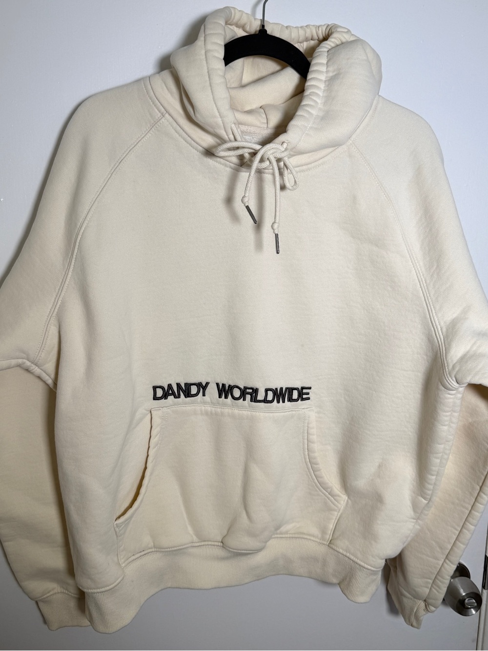 Dandy Worldwide Women's Cream Hoodie Words of Affirmation Small